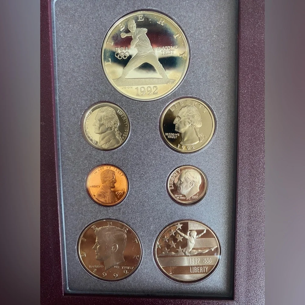 1992 US MINT OLYMPIC COIN SET - Picture 10 of 16